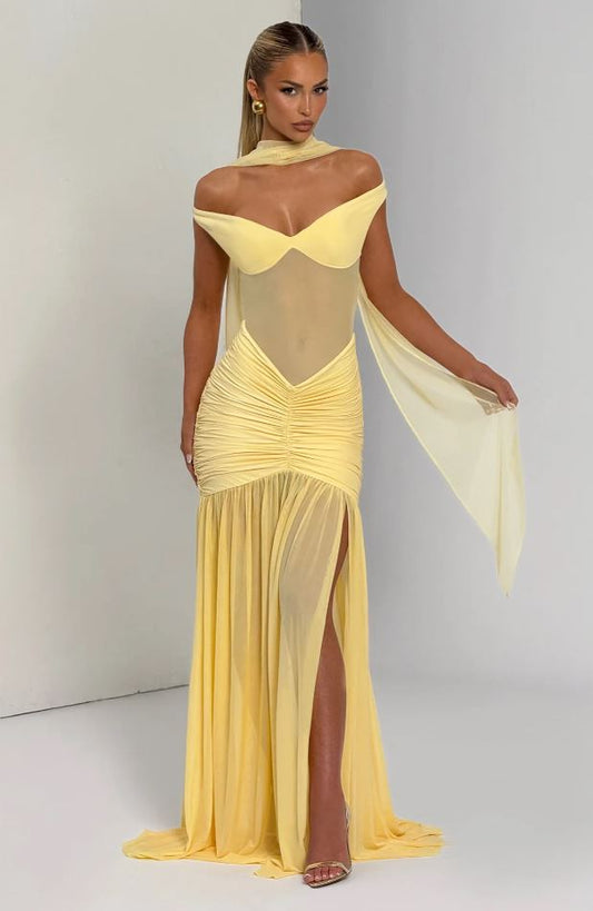 Abito Maxi Alaia Lemon