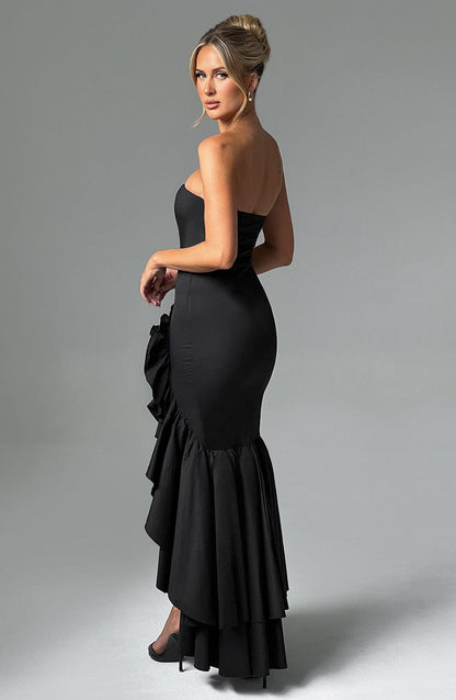 Abito Angelina Maxi Nero