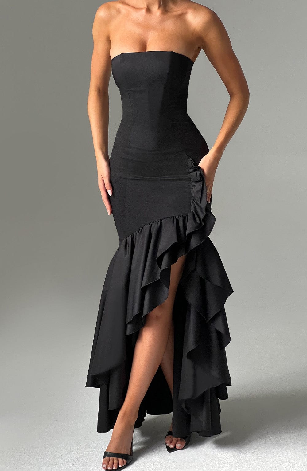 Abito Angelina Maxi Nero