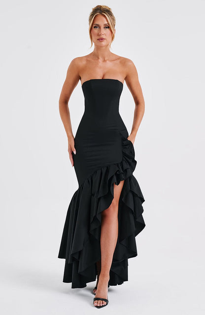 Abito Angelina Maxi Nero