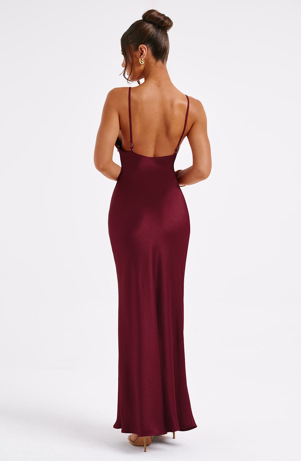 Vestito Maxi Anja Burgundy