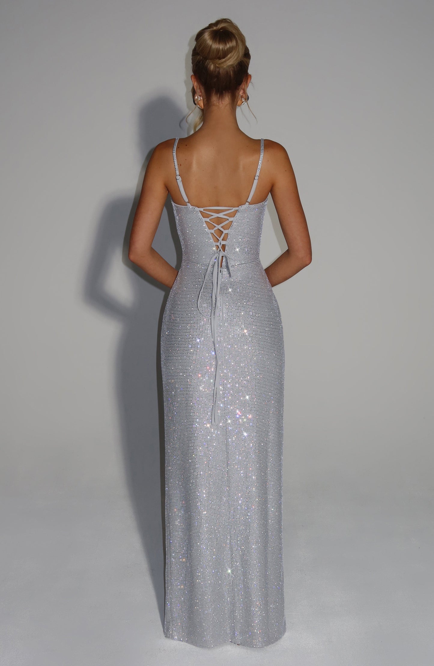 Ashton Maxi Dress - Silver Dress Babyboo Fashion Premium Exclusive Design