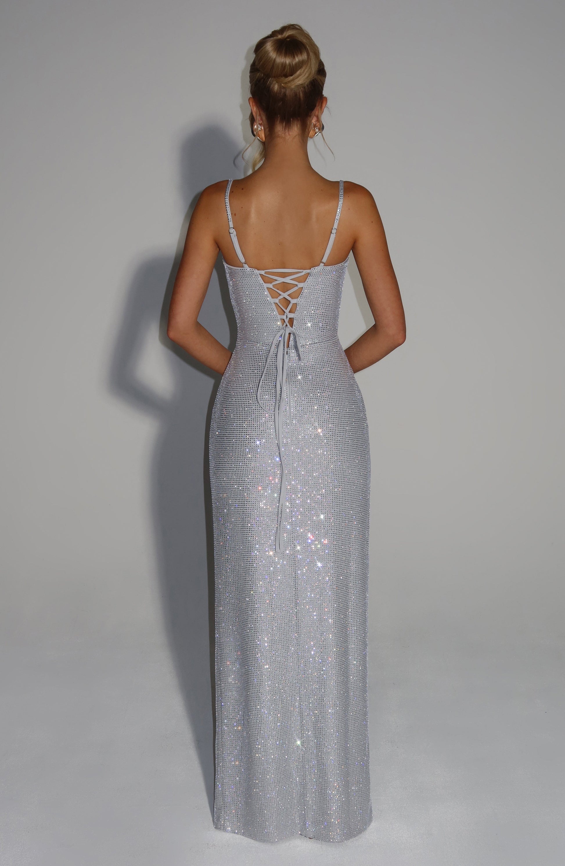 Ashton Maxi Dress - Silver Dress Babyboo Fashion Premium Exclusive Design