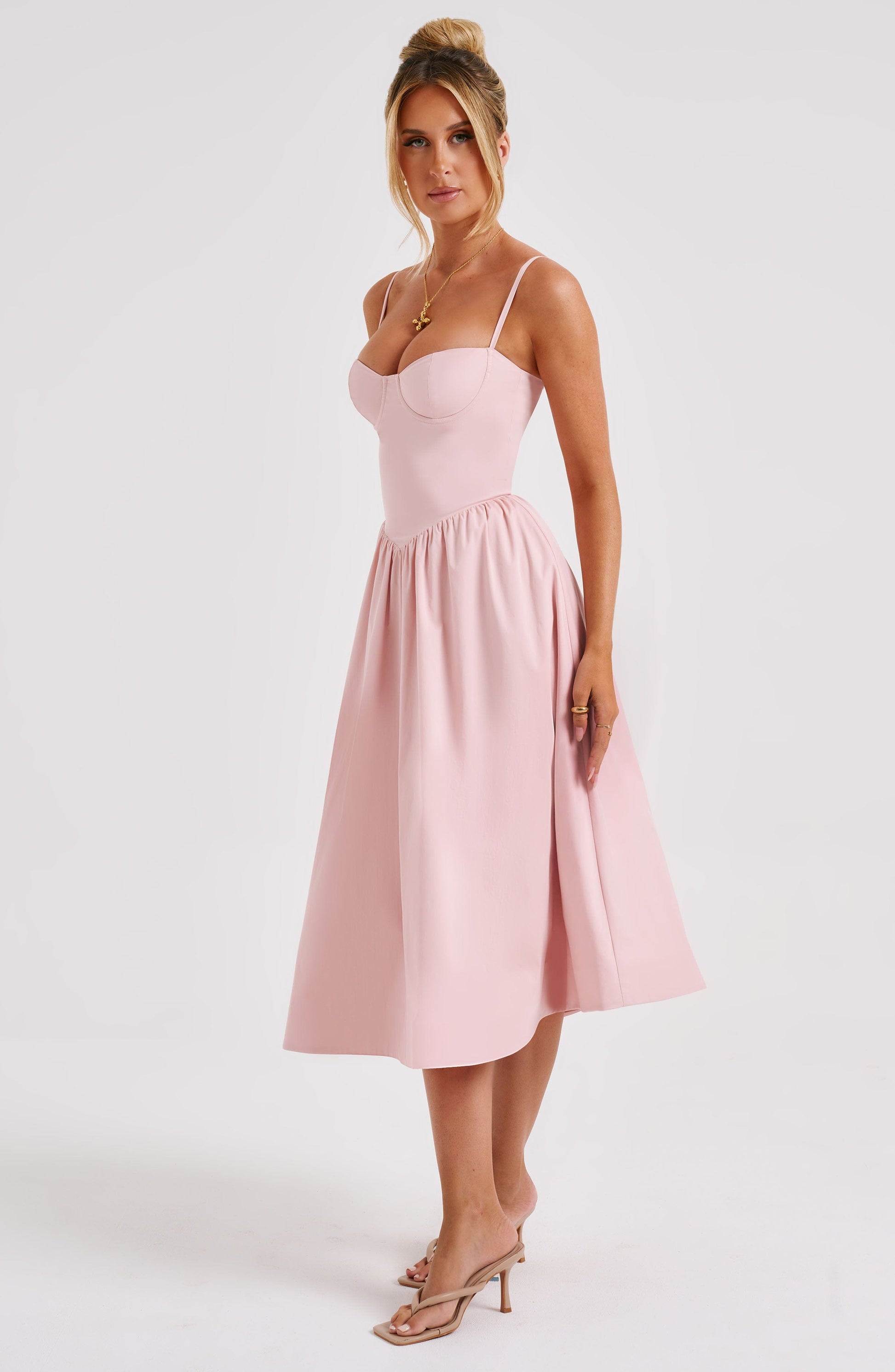 Vestito Midi Rosa