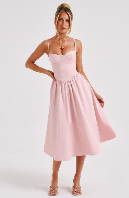 Vestito Midi Rosa