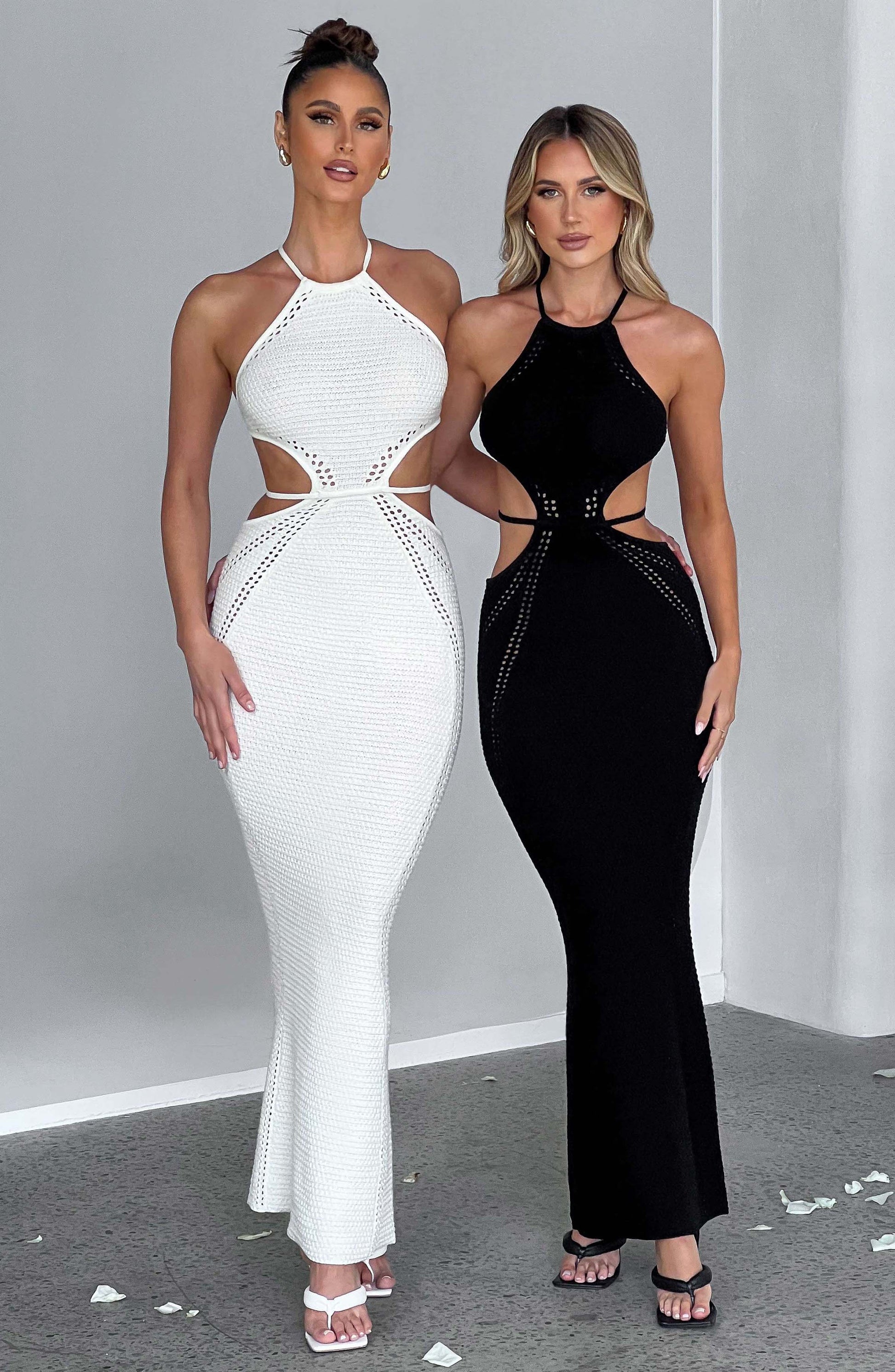 Abito Maxi Bianco Crochet