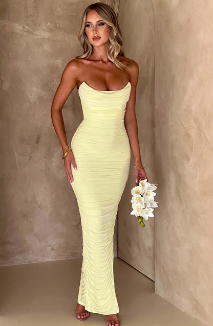 Abito Demi Maxi Verde Lime