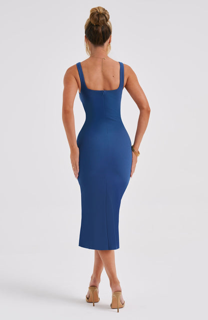 Vestito Midi Blu Scuro