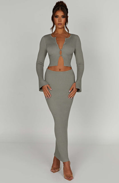 Maglia Elia Khaki Donna