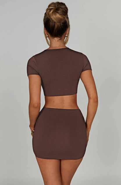 Maglia Donna Eve Top Cioccolato