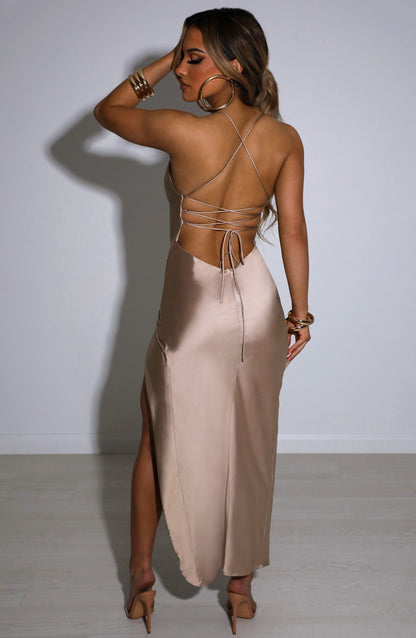 Vestito Midi Champagne