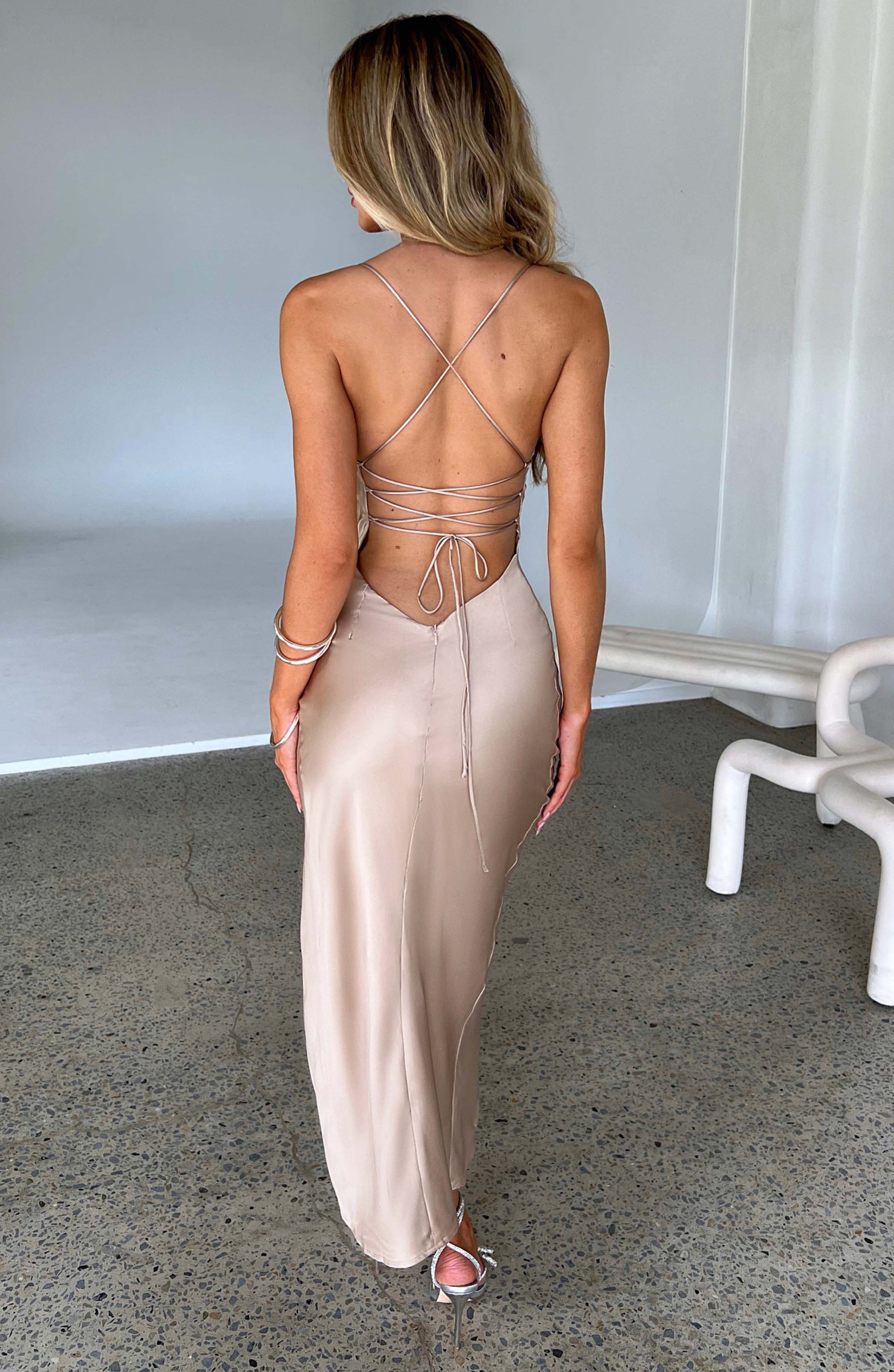 Vestito Midi Champagne