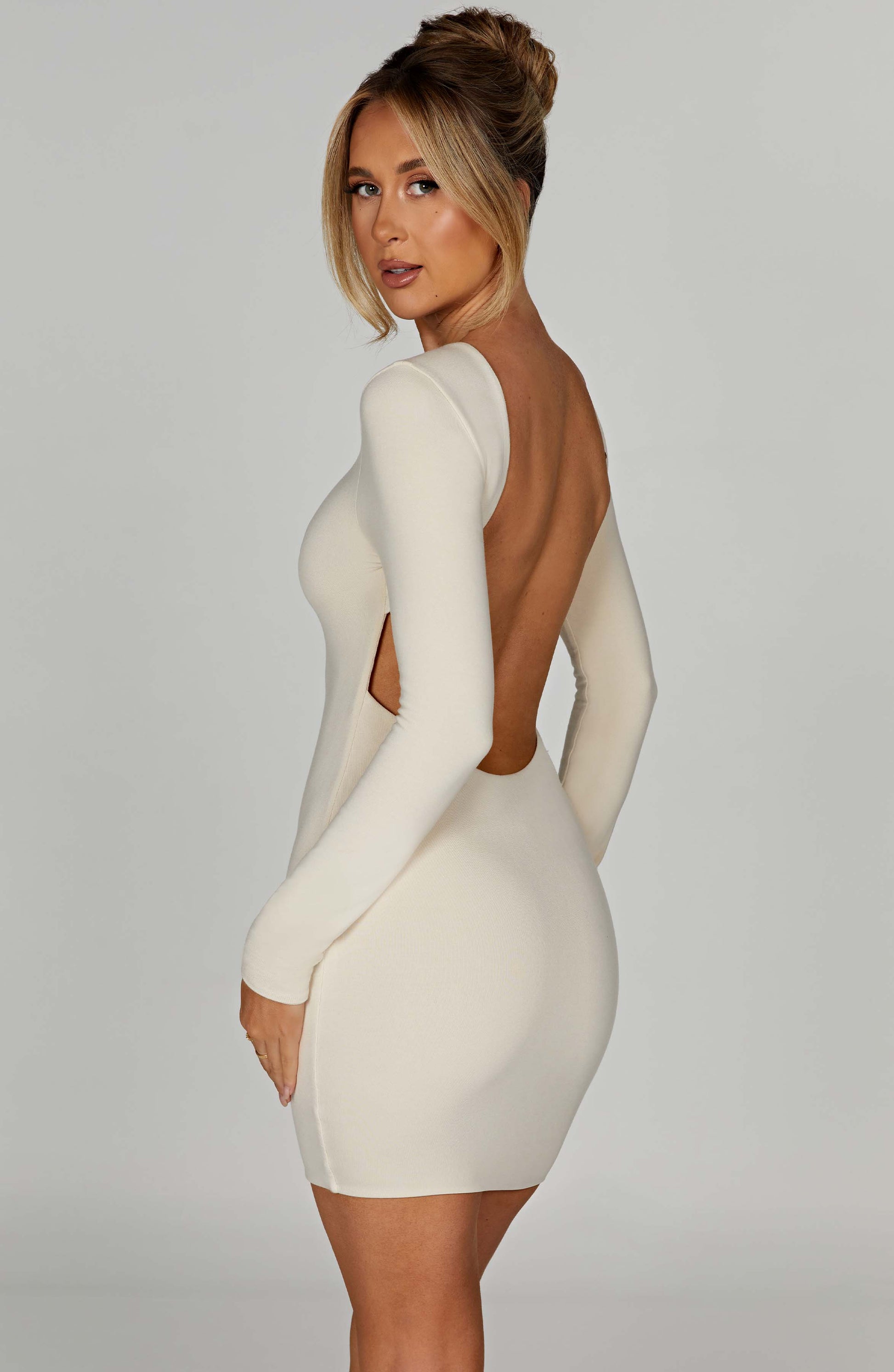 Liana Mini Dress Abito Cream