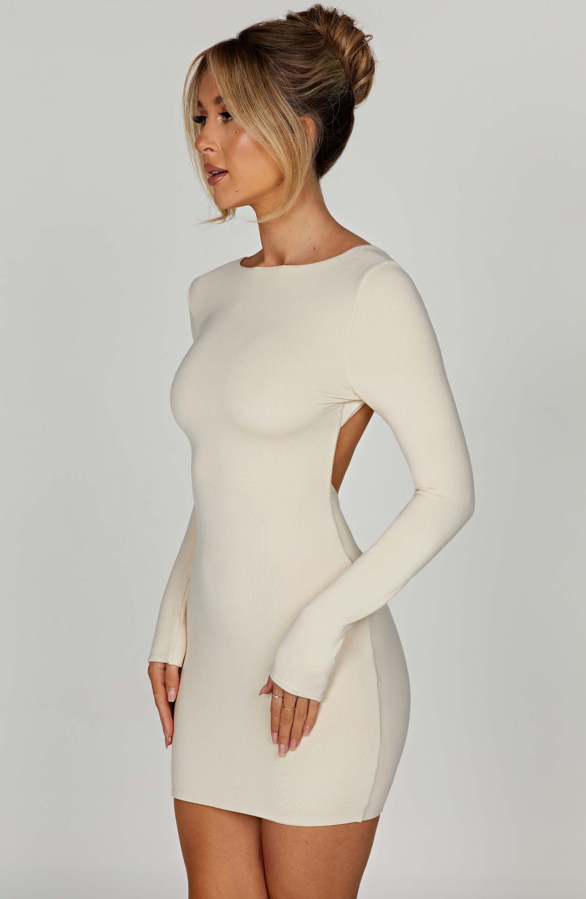 Liana Mini Dress Abito Cream