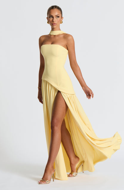 Maliyah Maxi Dress Abito da sera in limone