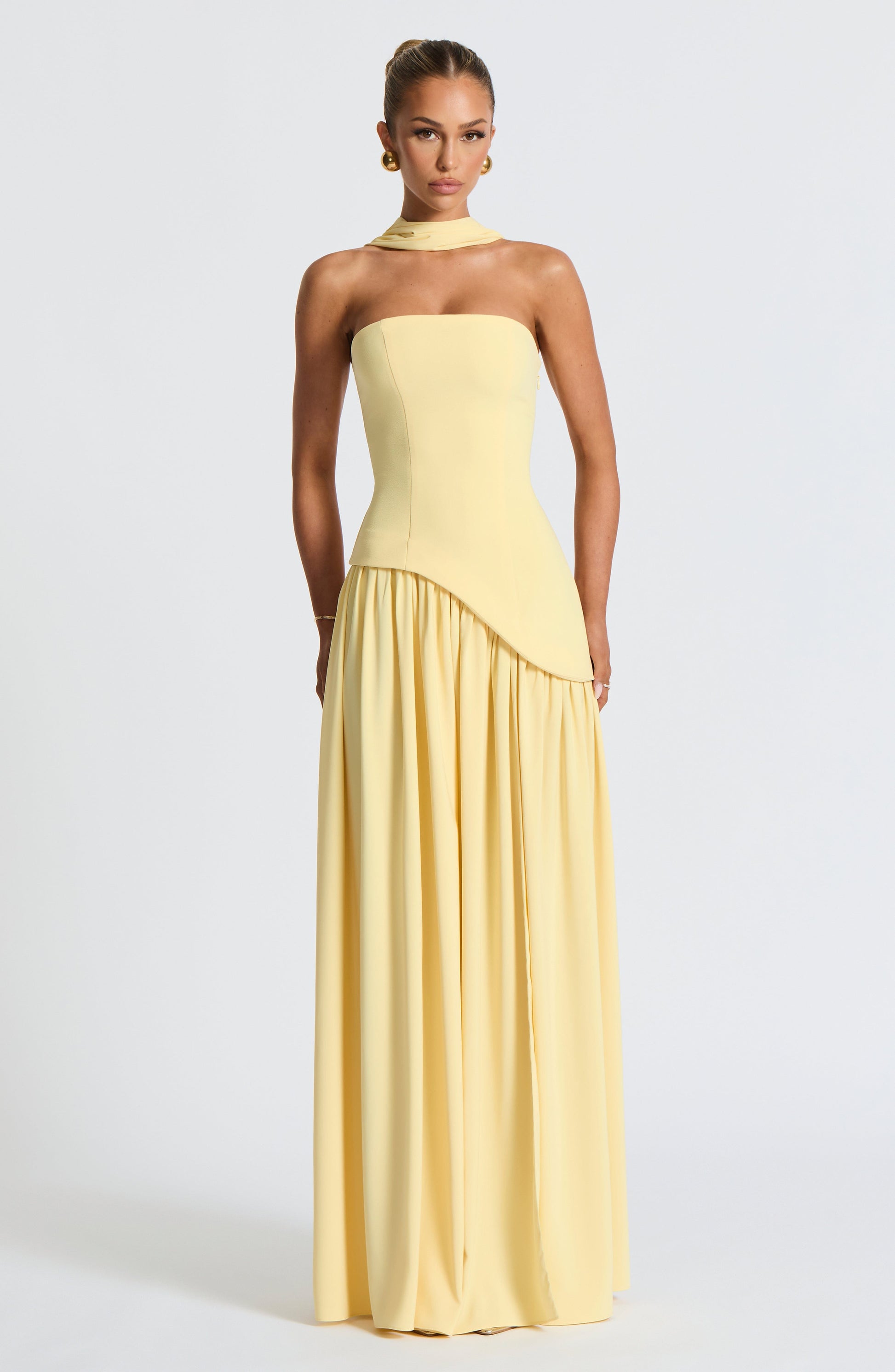 Maliyah Maxi Dress Abito da sera in limone