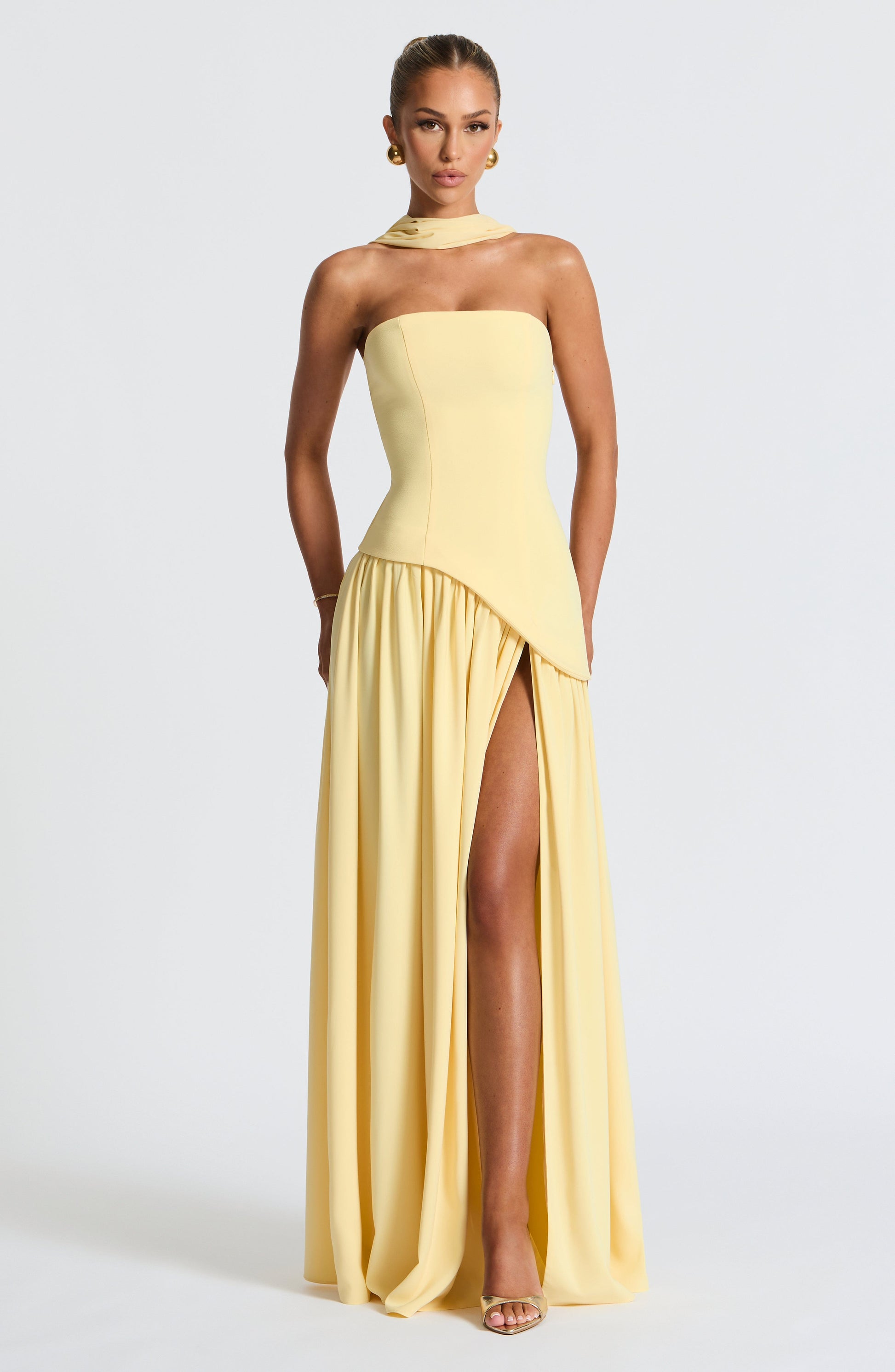 Maliyah Maxi Dress Abito da sera in limone