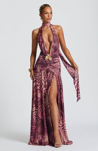 Abito Maxi Magenta Orchid