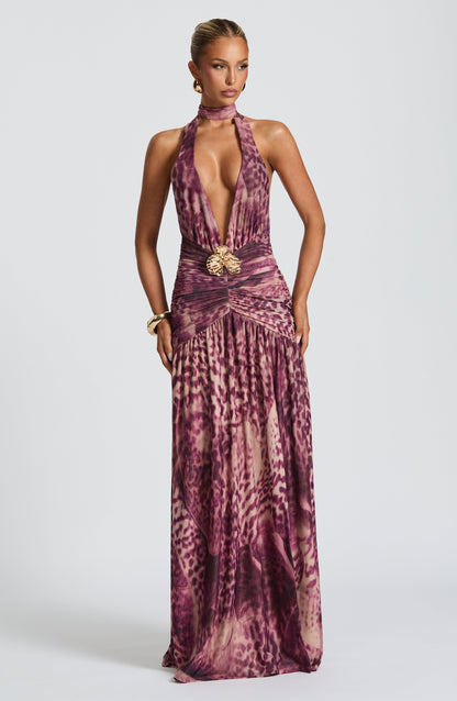 Abito Maxi Magenta Orchid