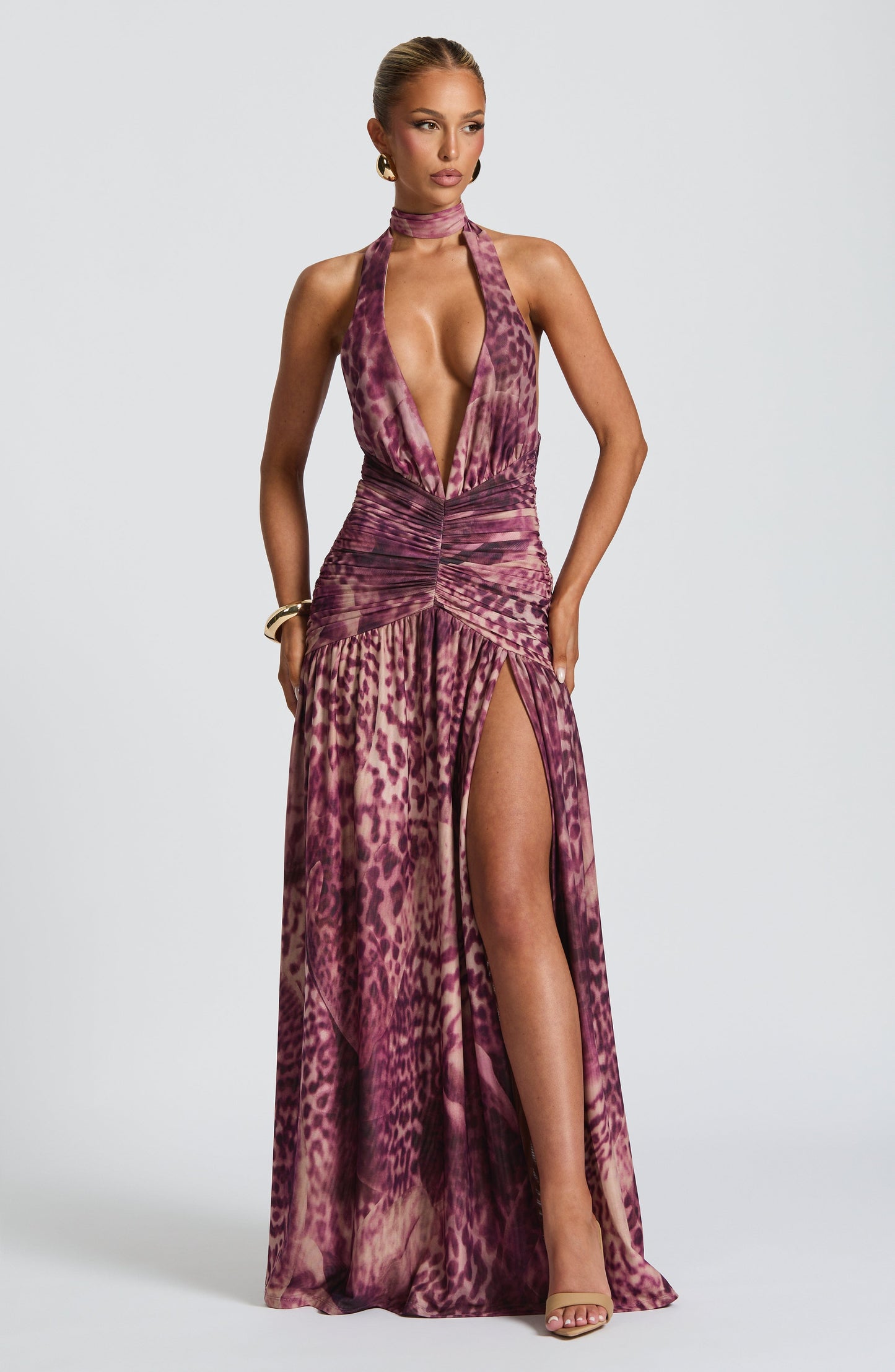Abito Maxi Magenta Orchid