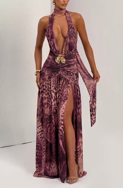 Abito Maxi Magenta Orchid