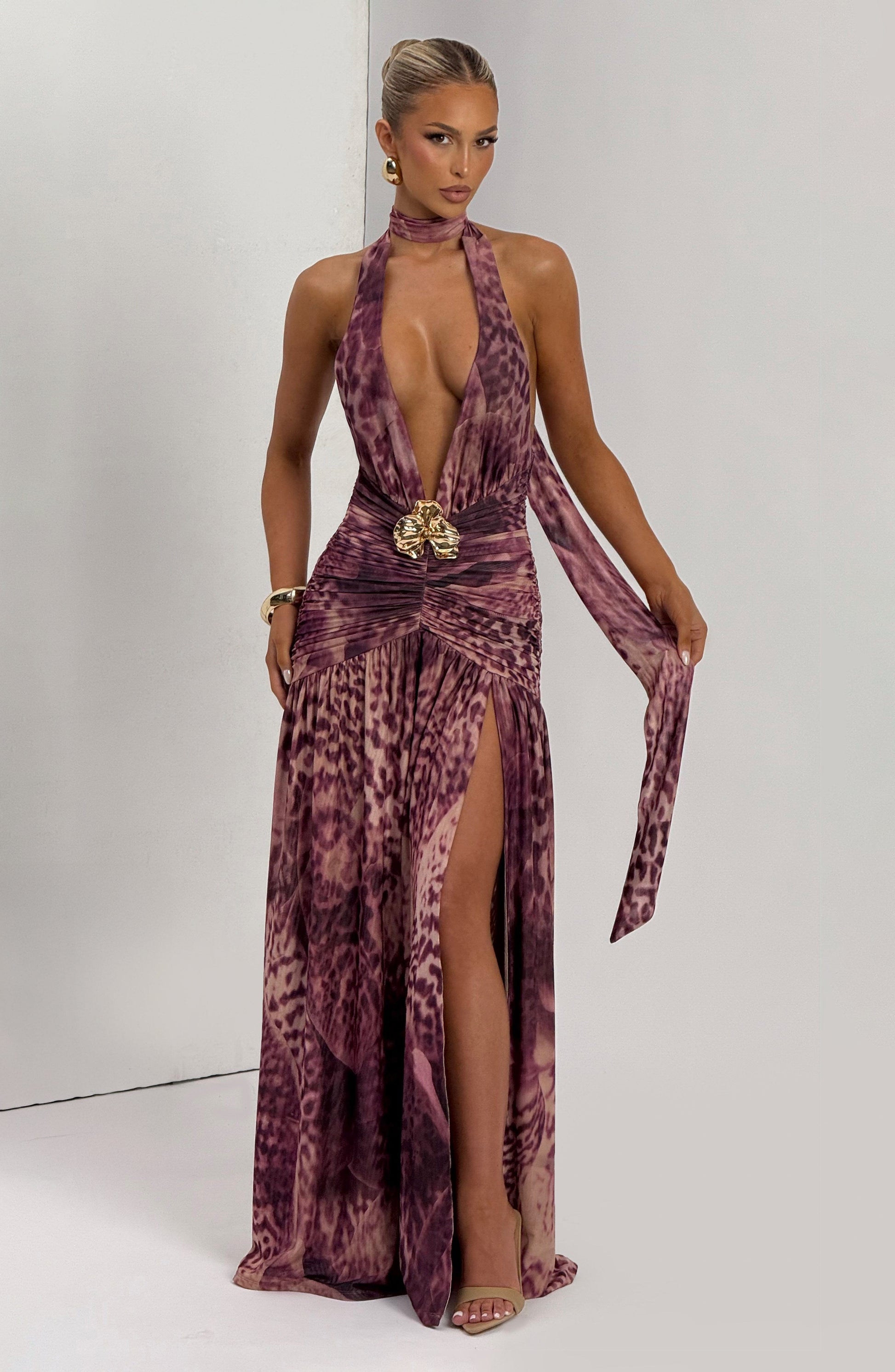 Abito Maxi Magenta Orchid