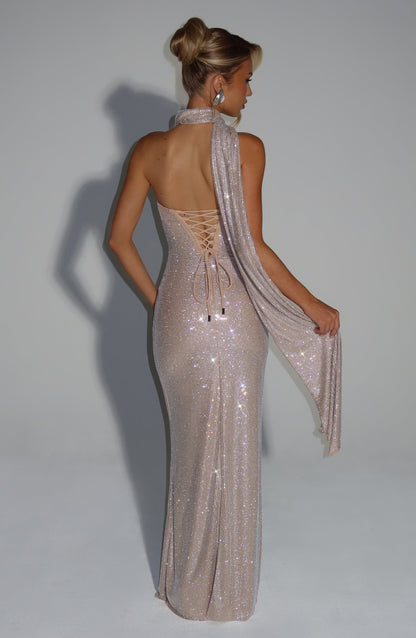Mirabella Maxi Dress - Nude Dress Babyboo Fashion Premium Exclusive Design