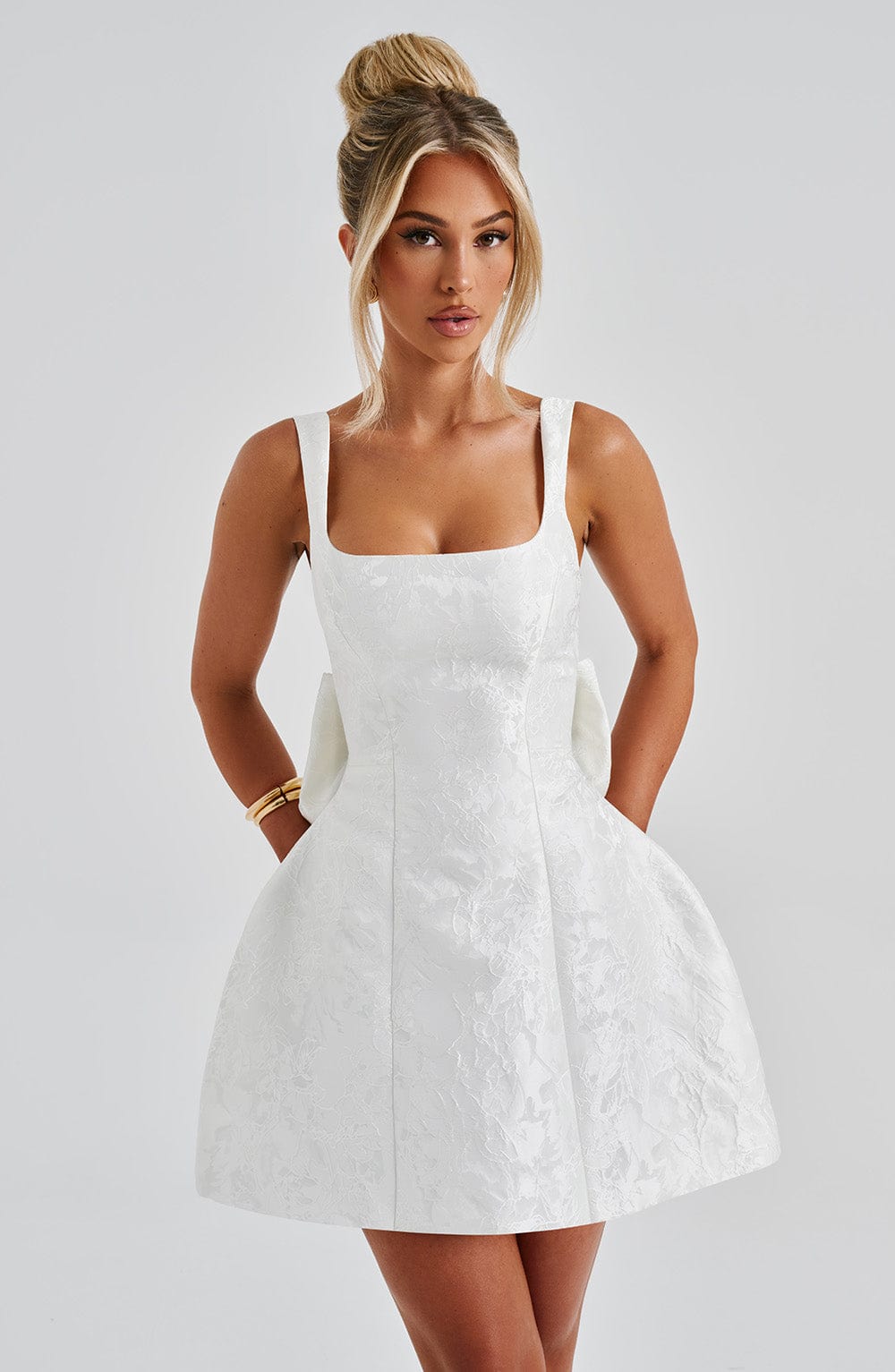 Abito da sera in jacquard