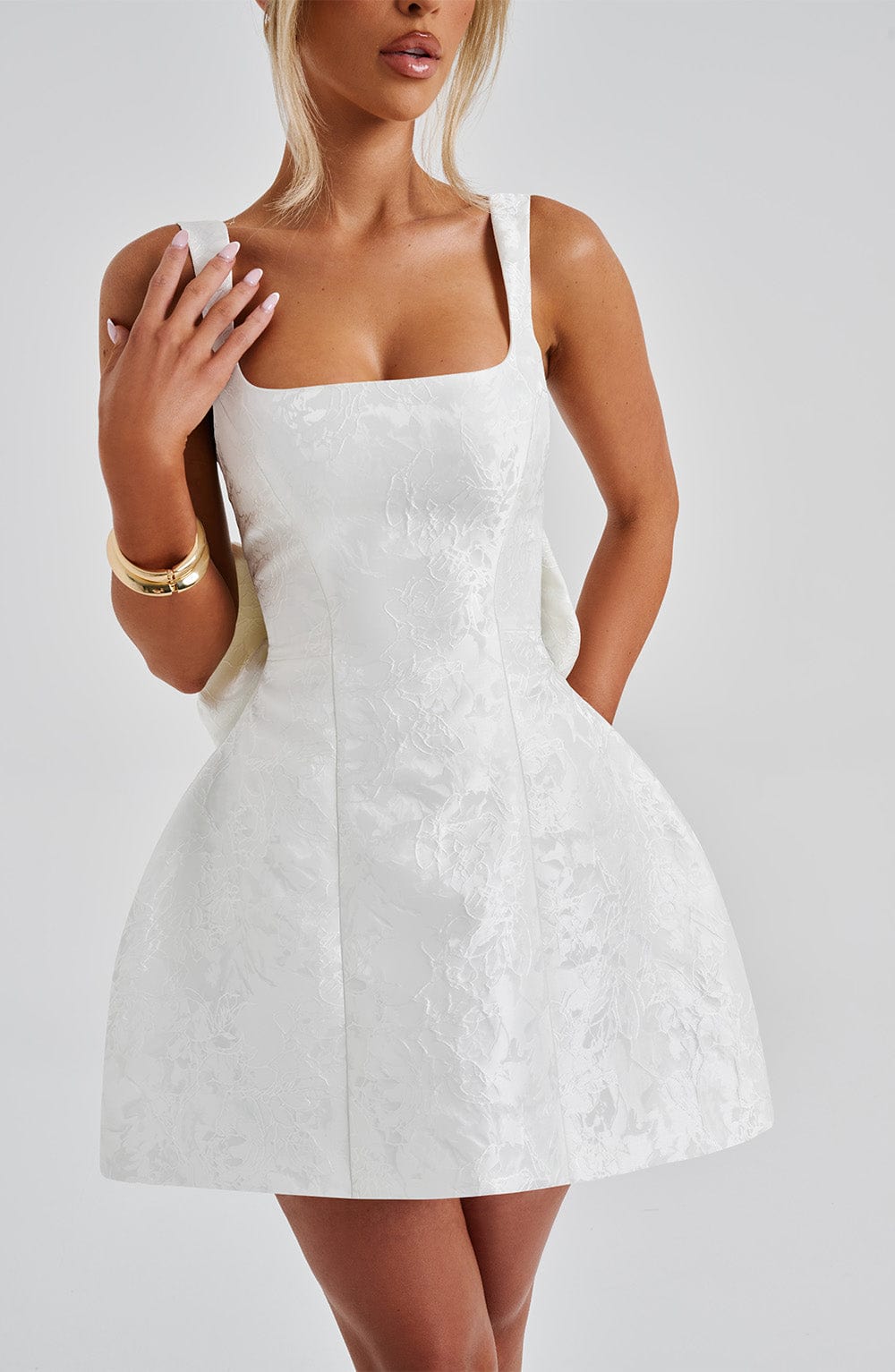 Abito da sera in jacquard