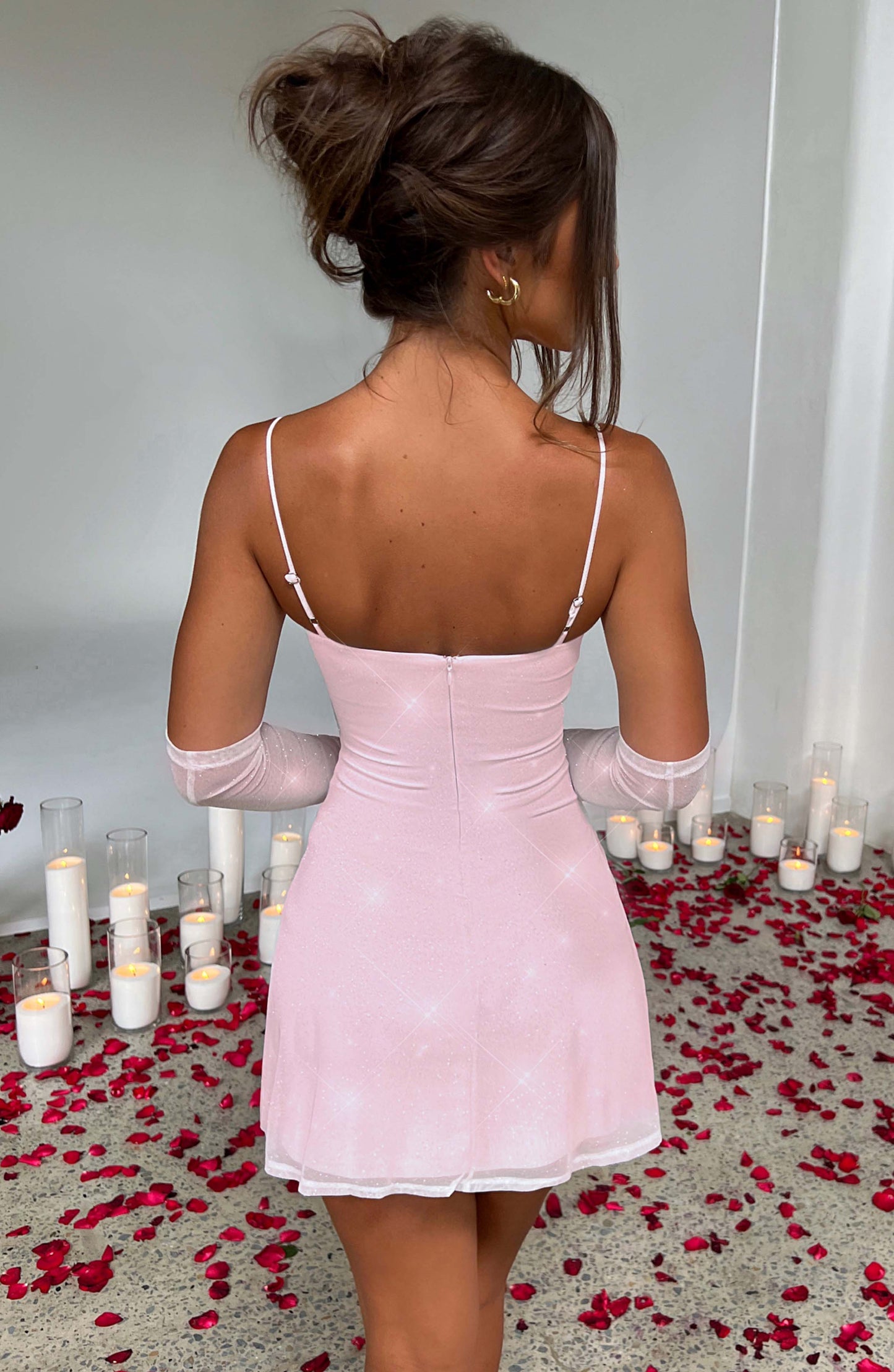 Mini Abito Rosa Sparkle