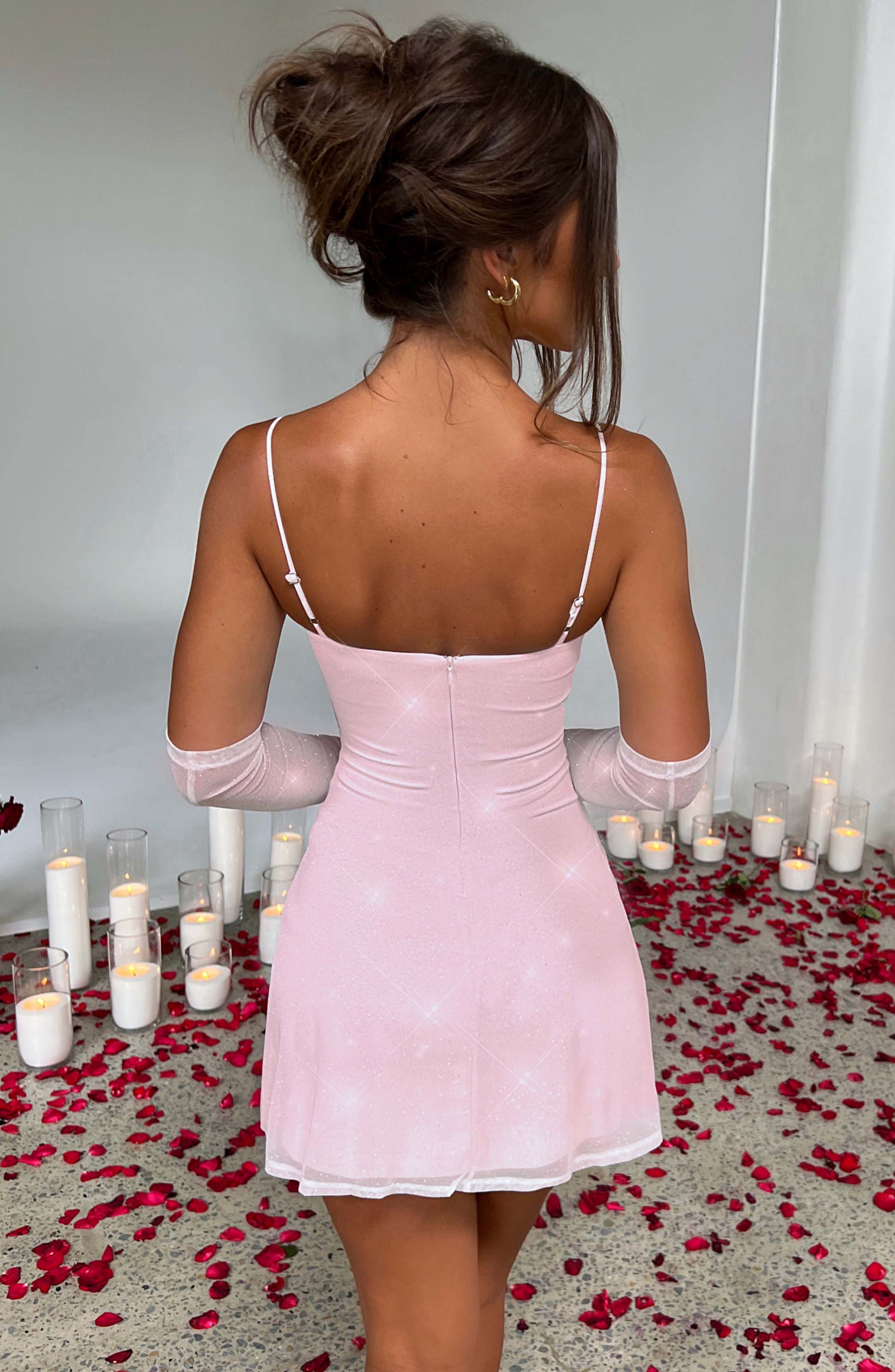 Mini Abito Rosa Sparkle