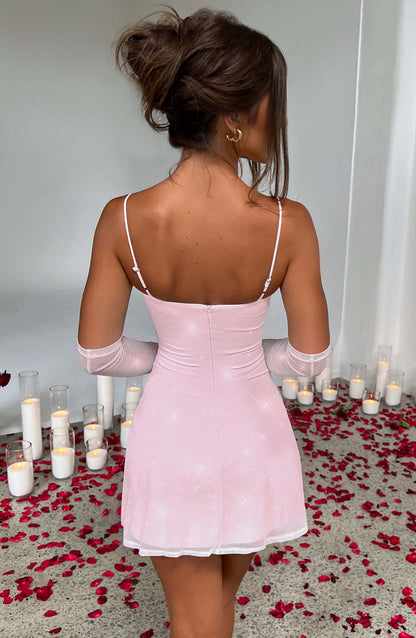Mini Abito Rosa Sparkle