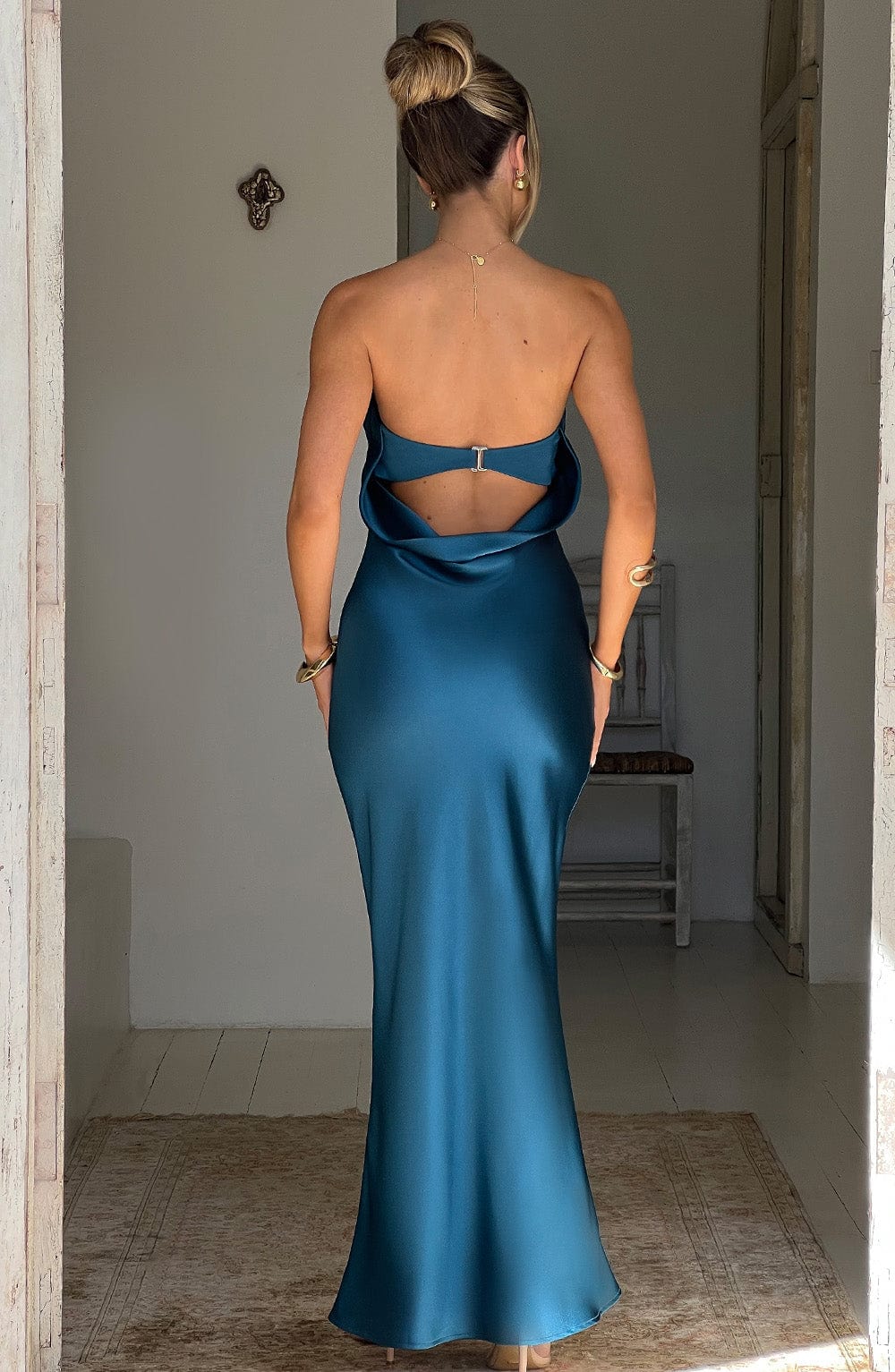 Abito Maxi Rheanna Teal