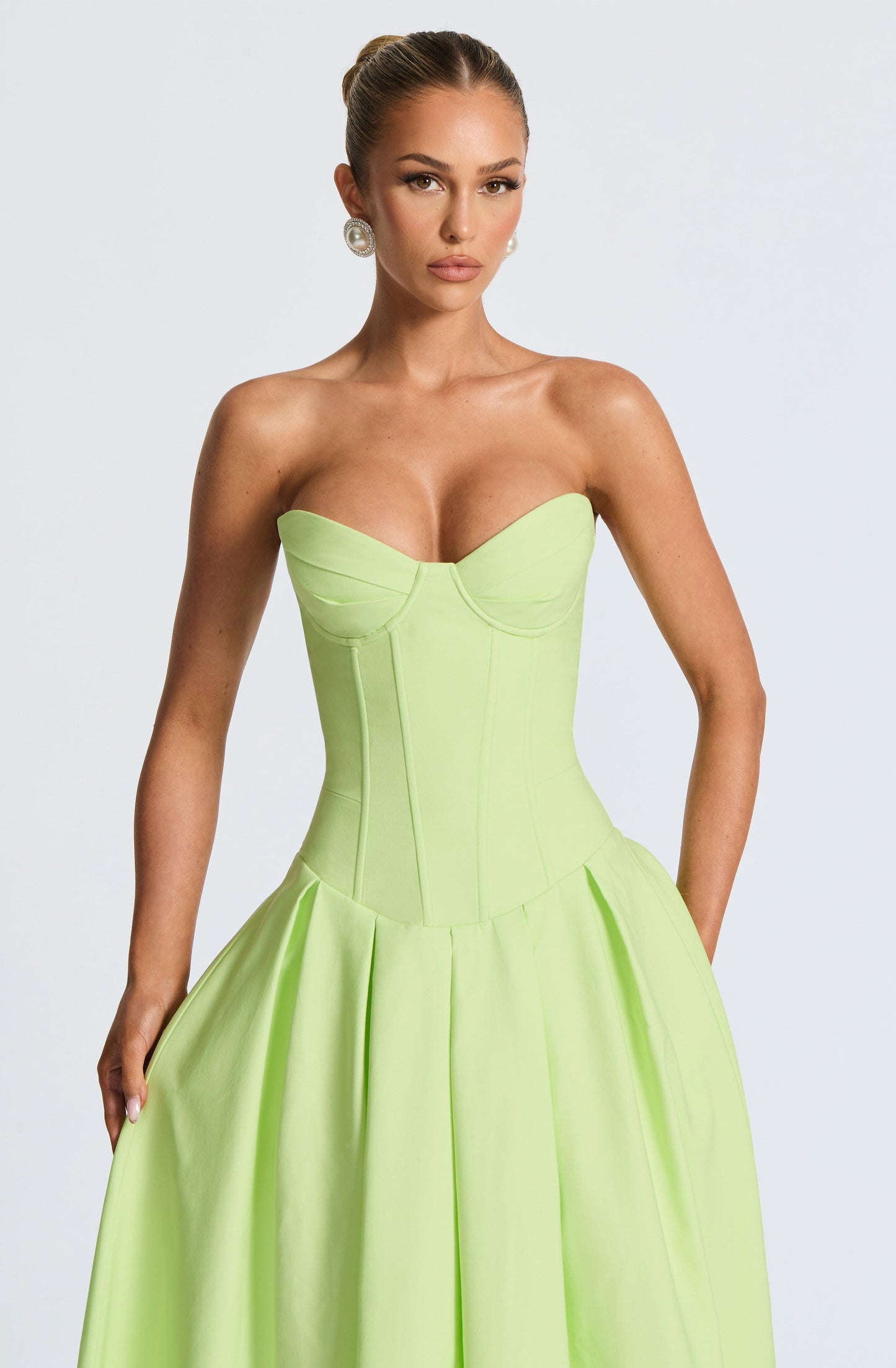 Abito Salma Midi Lime