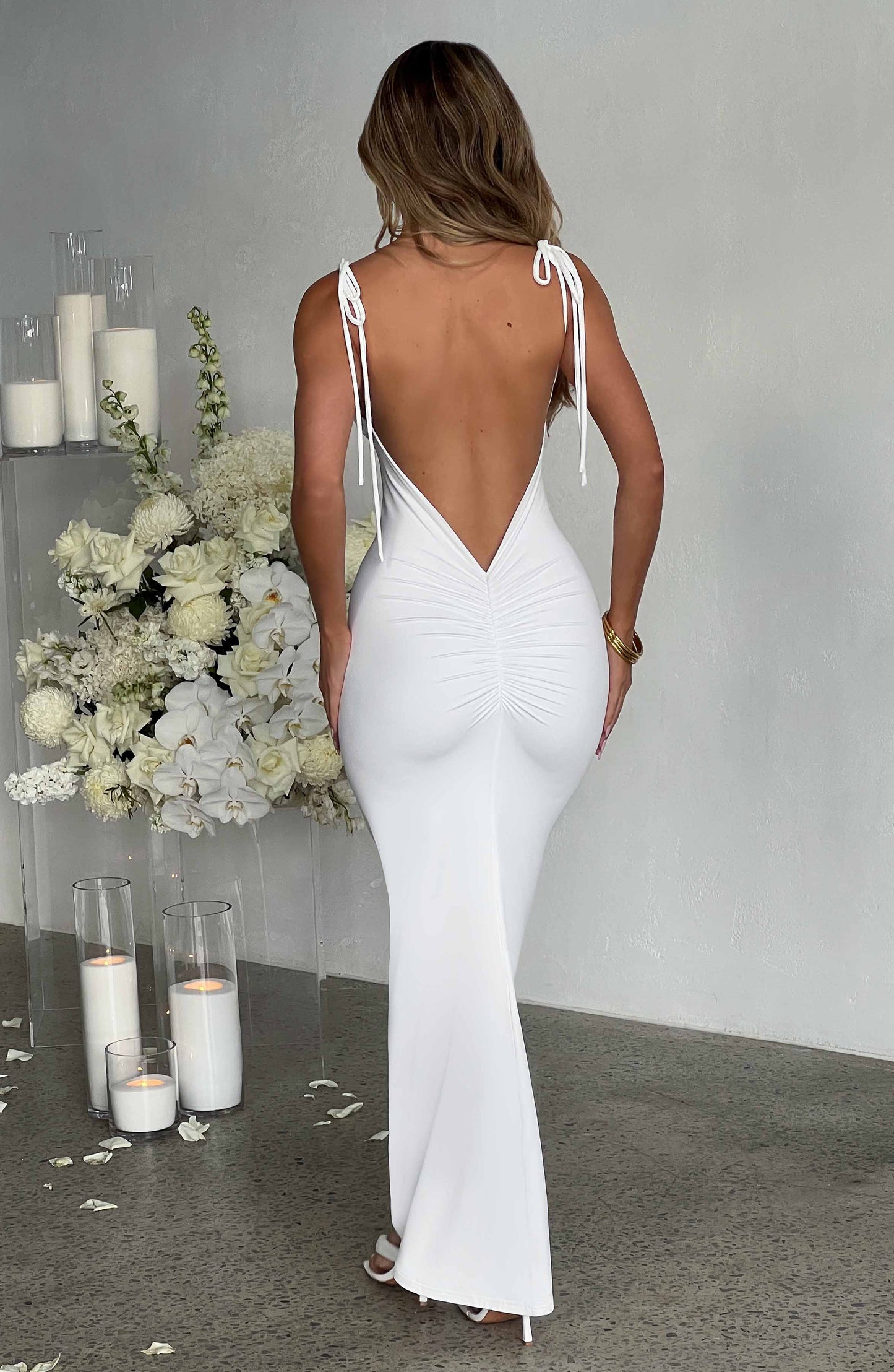 Abito Maxi Sanya Bianco Donna