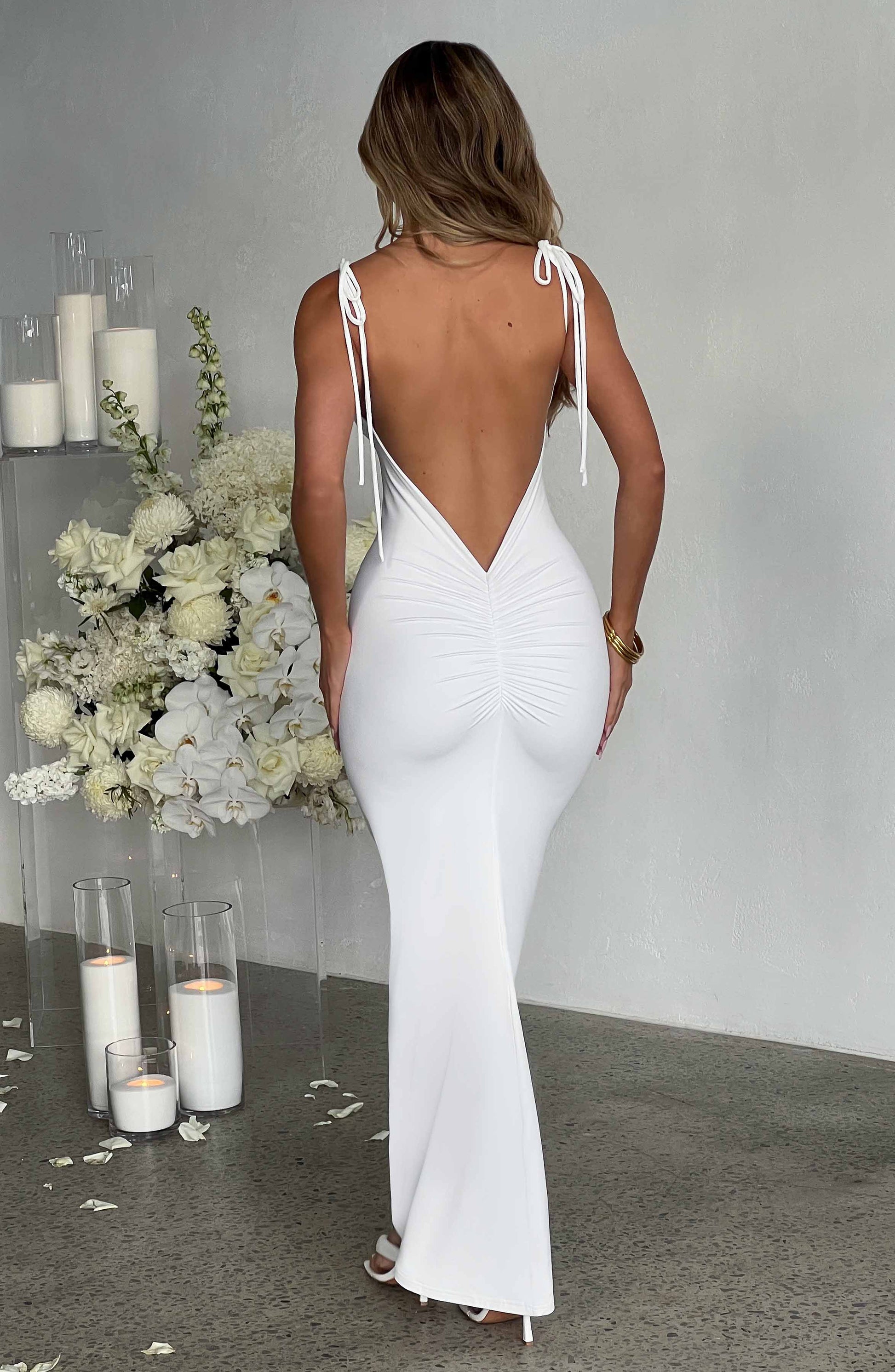 Abito Maxi Sanya Bianco Donna