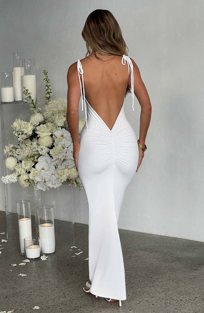 Abito Maxi Sanya Bianco Donna