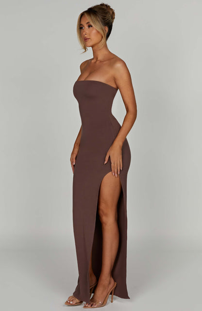 Vestito Maxi Teyana Cioccolato