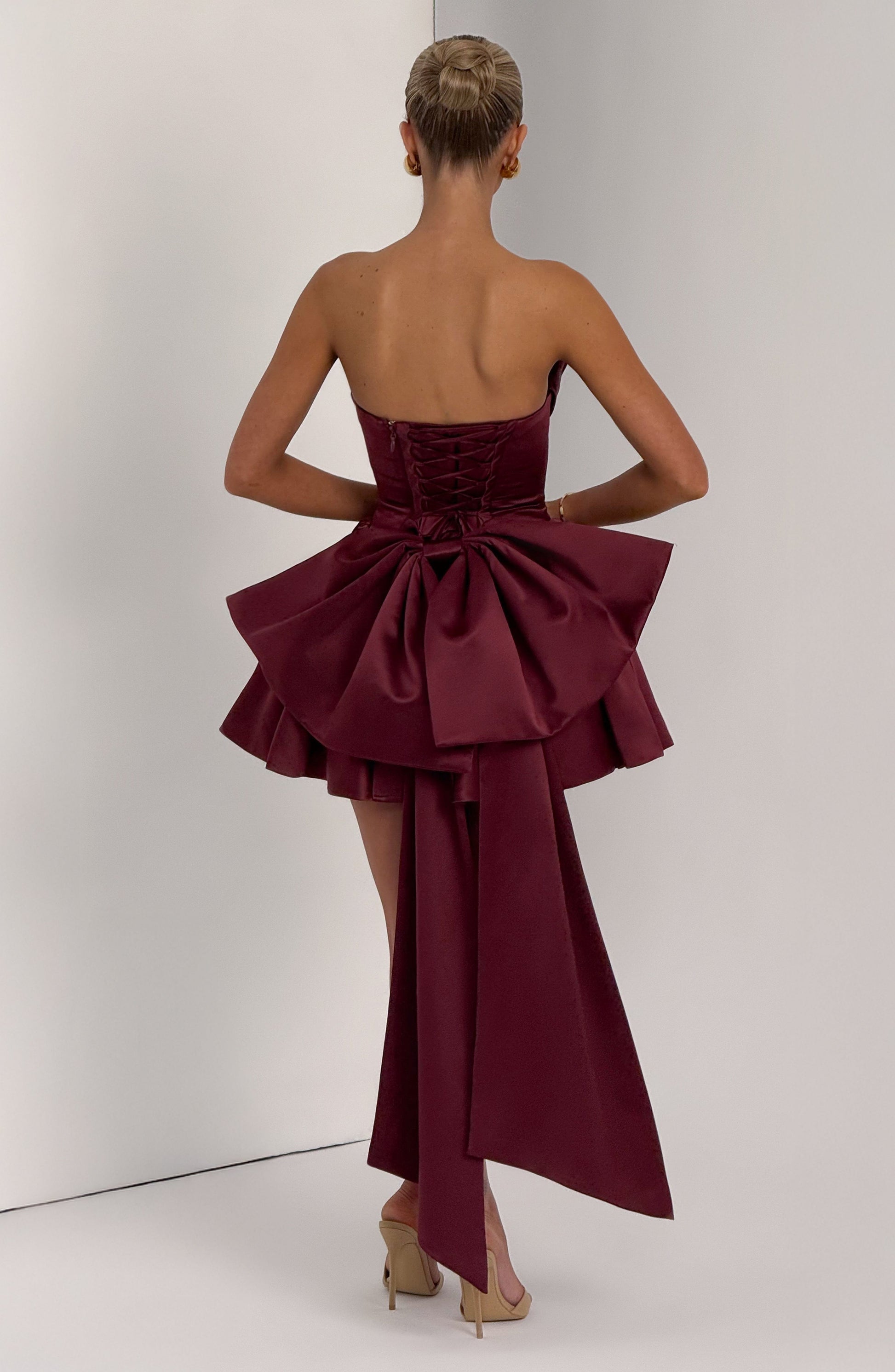 Vestito Mini Trinity - Cherry Lacquer