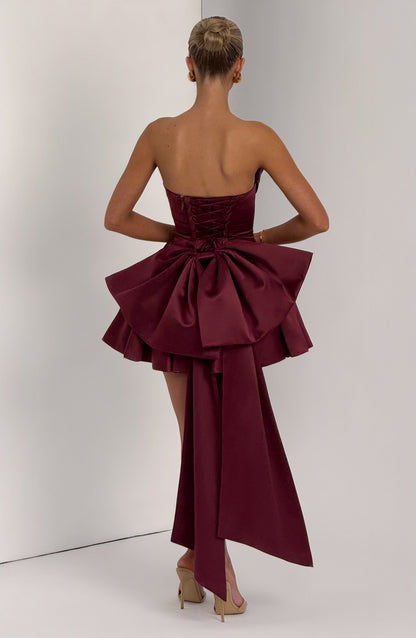 Vestito Mini Trinity - Cherry Lacquer