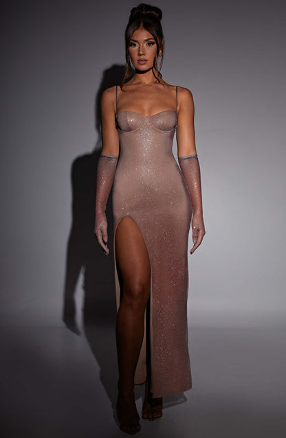 Abito Maxi Sparkle Ombre