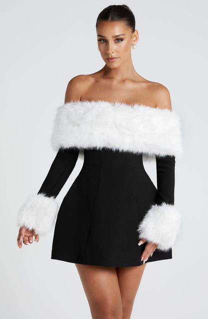 Vestito Villanelle Mini Nero/Bianco