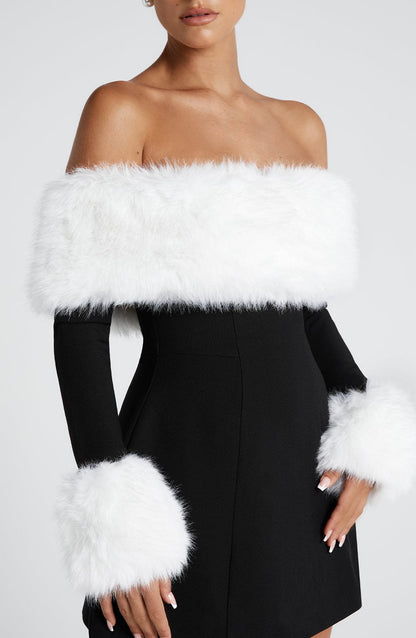 Vestito Villanelle Mini Nero/Bianco