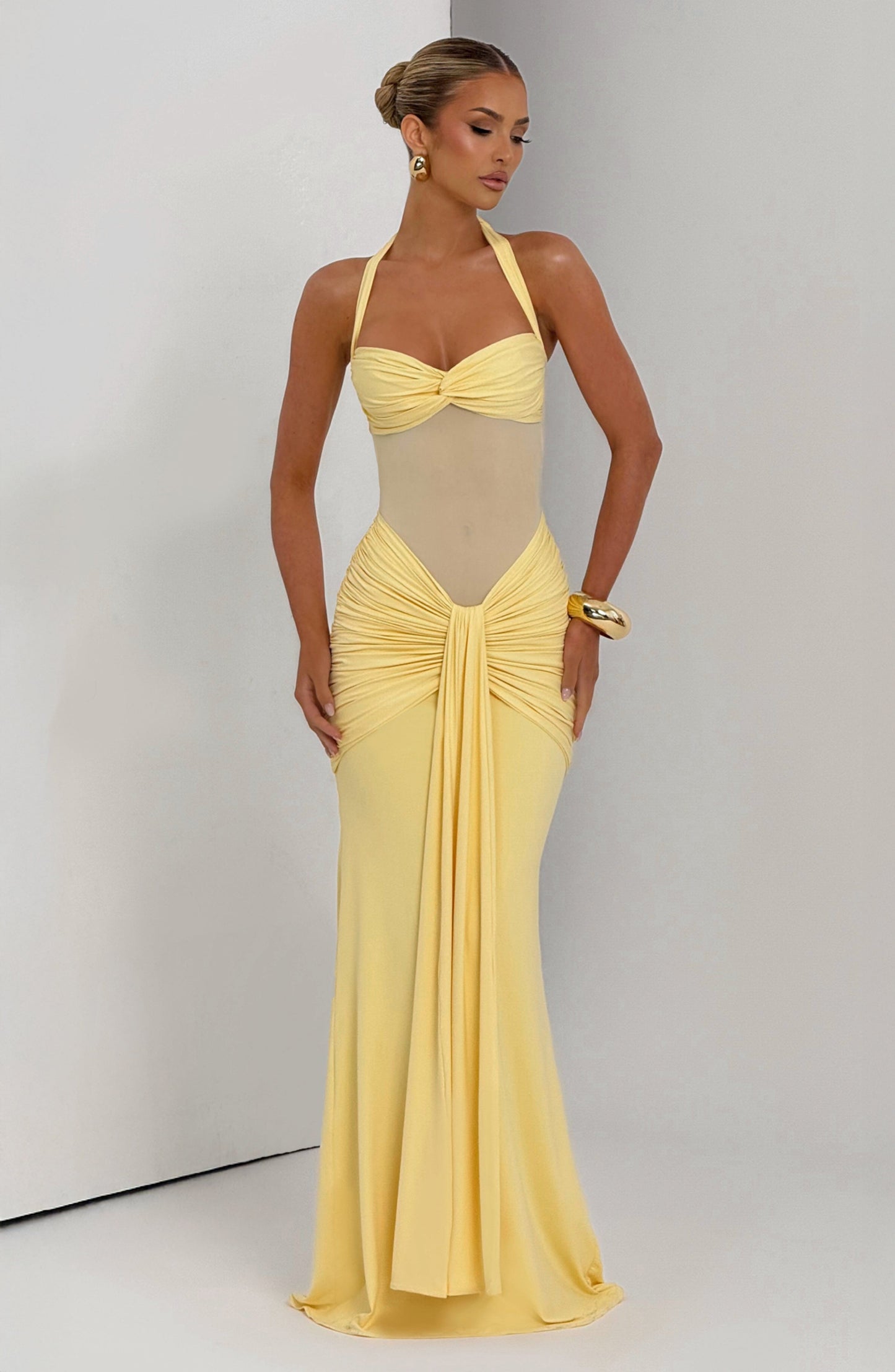 Vixen Maxi Dress - Lemon