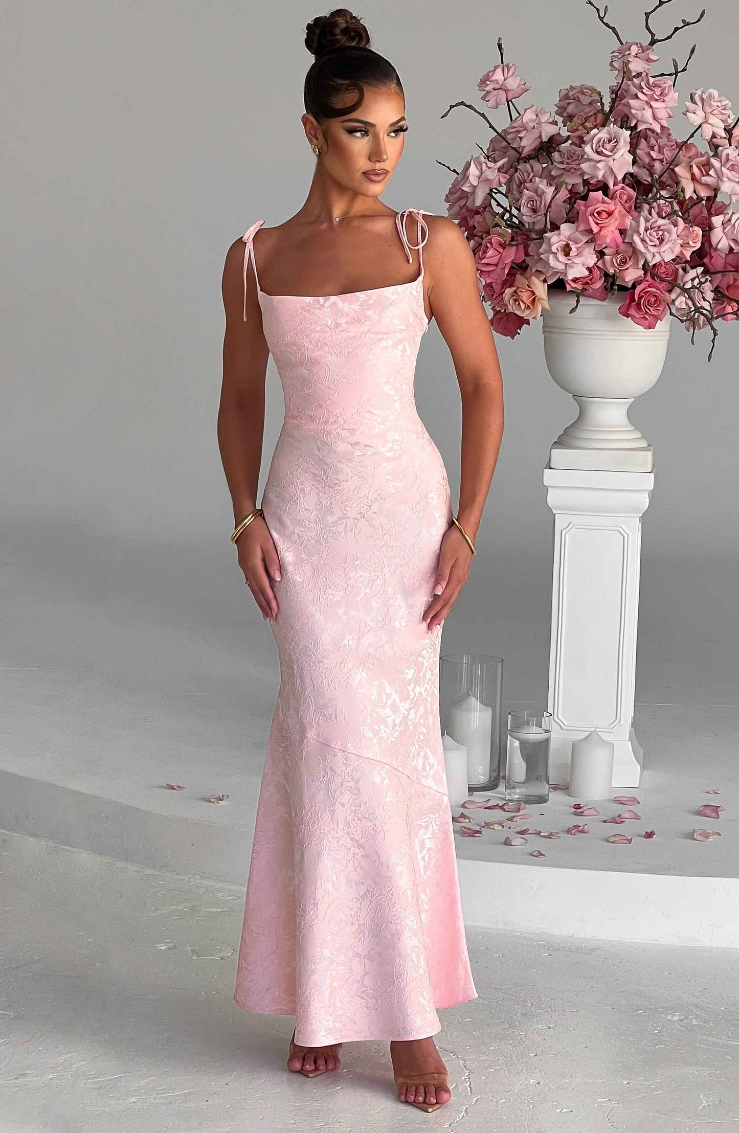 Abito da sera in chiffon Rosa