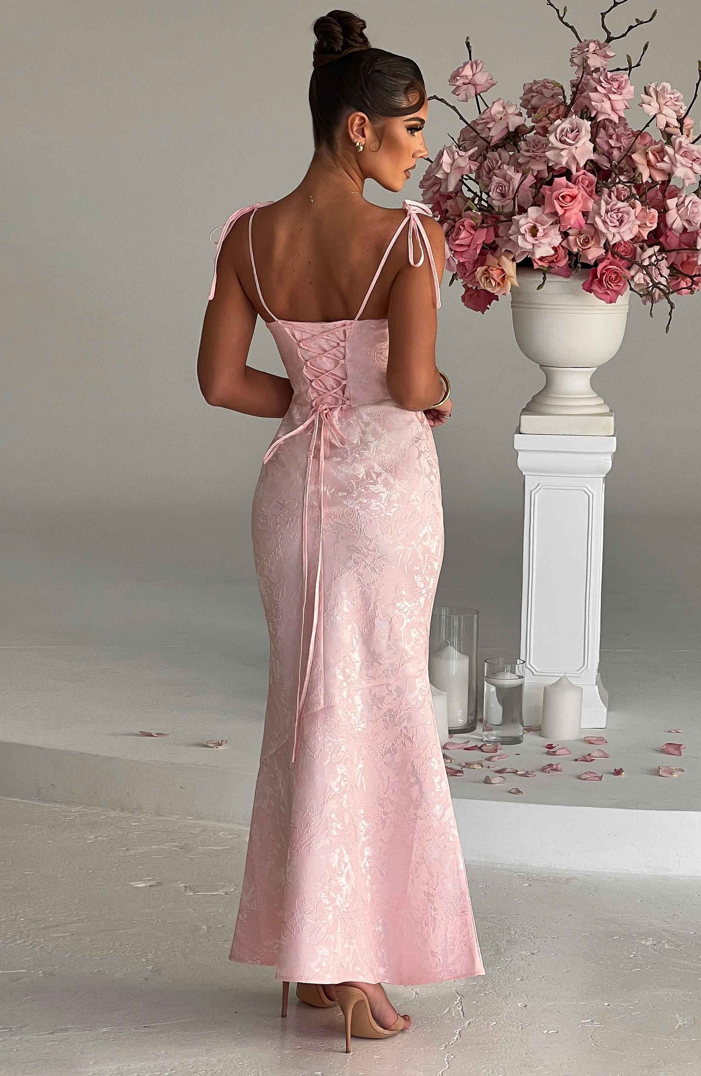 Abito da sera in chiffon Rosa