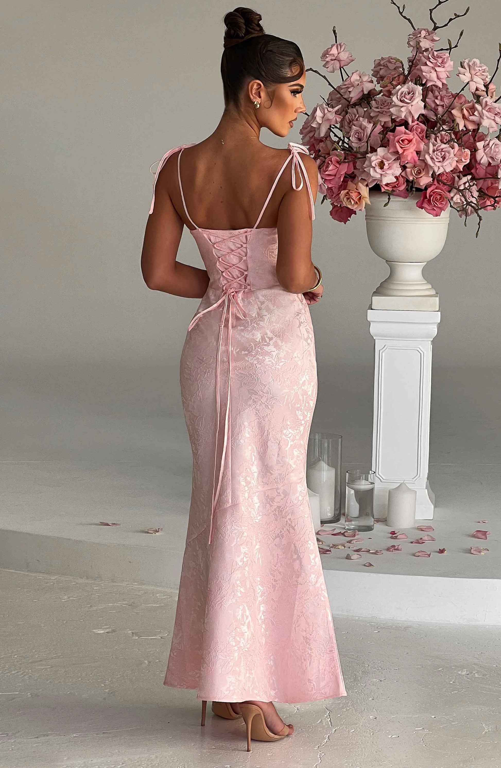 Abito da sera in chiffon Rosa