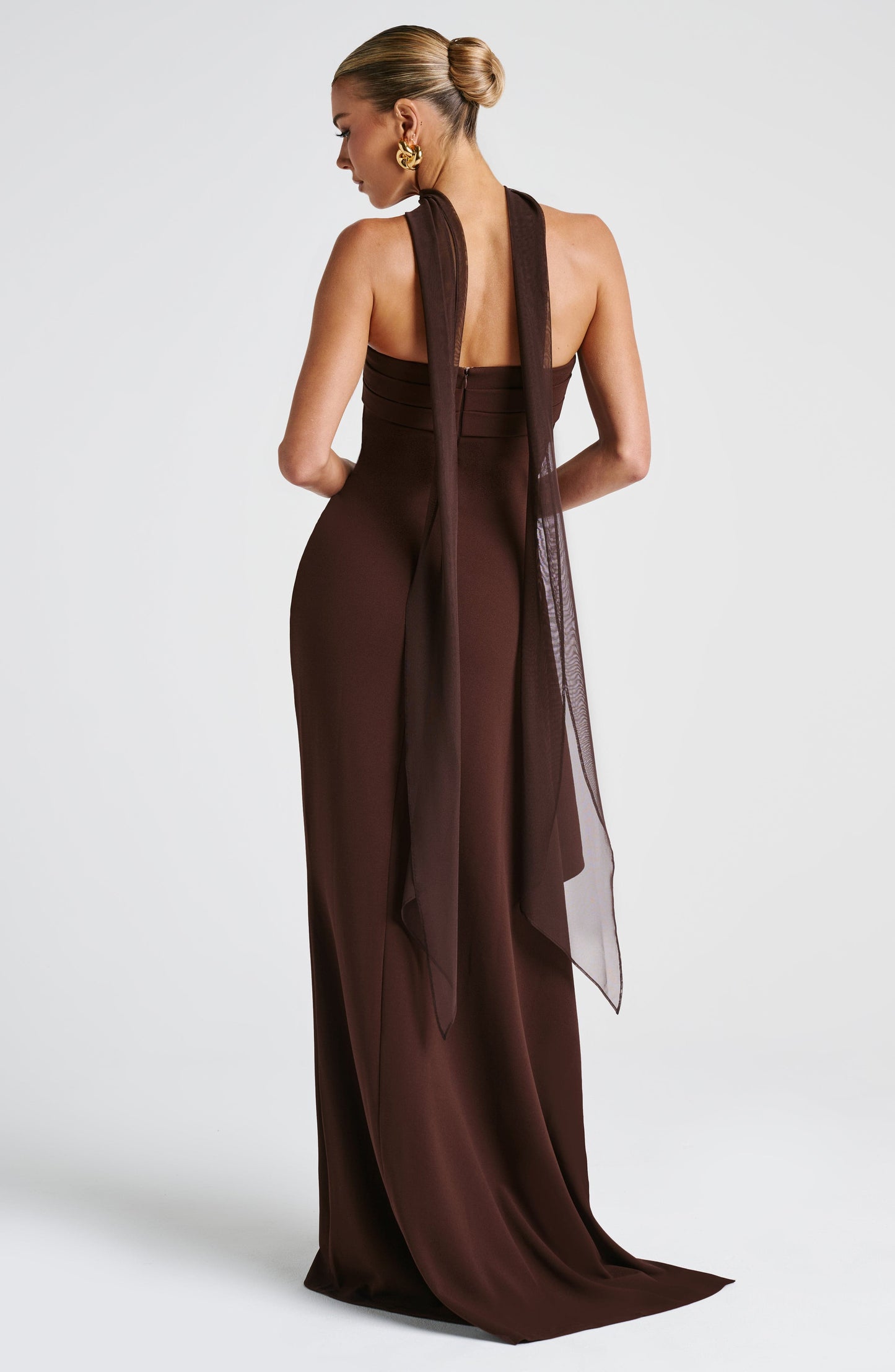 Abito Maxi Zafira Plum Brown