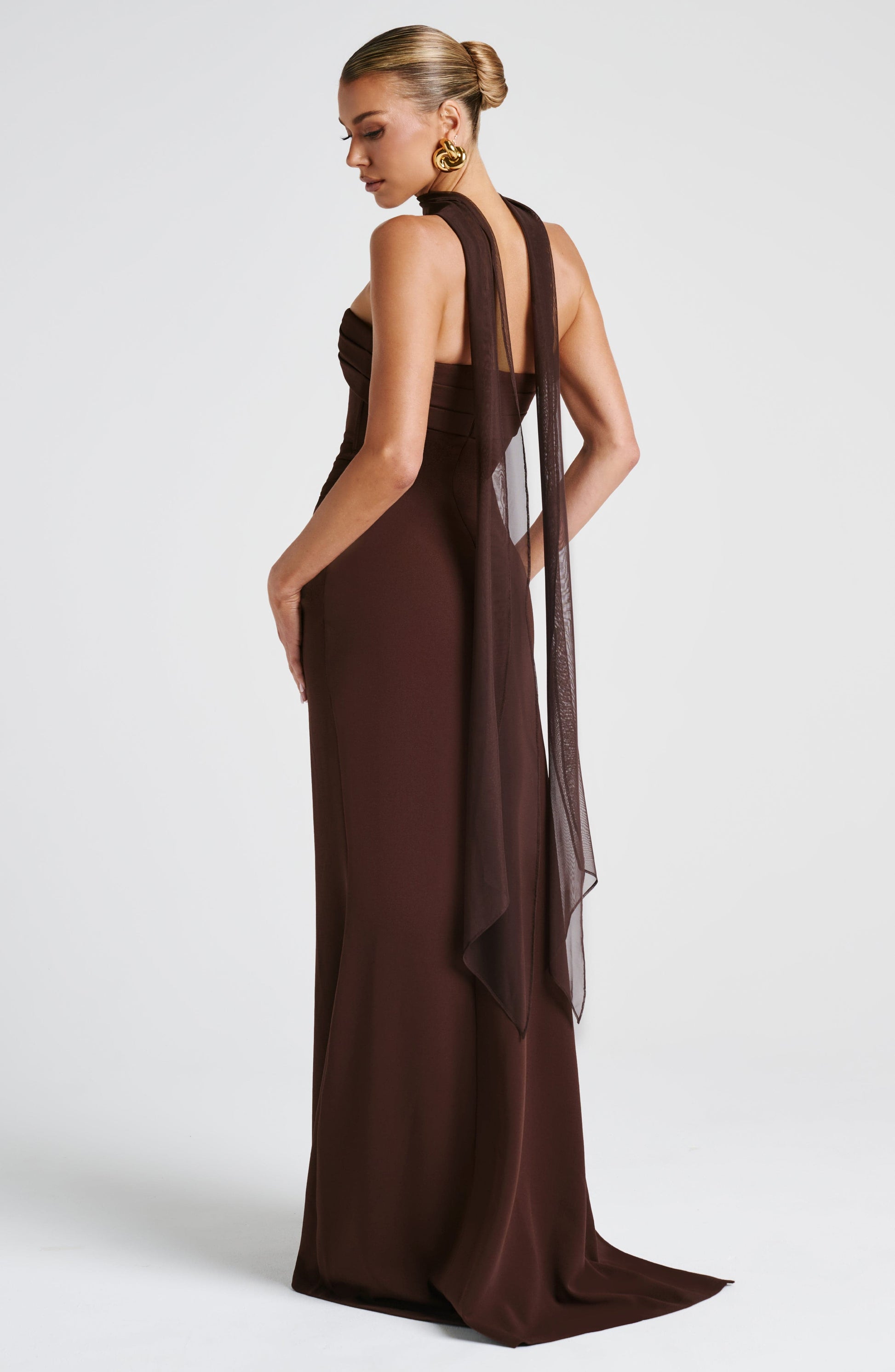 Abito Maxi Zafira Plum Brown