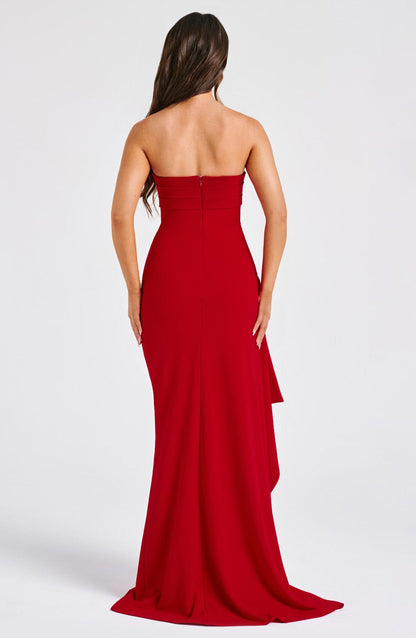 Abito Maxi Rosso Donna
